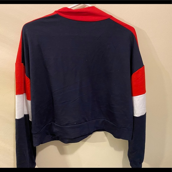 Multicoloured cropped sweater - Picture 2 of 2